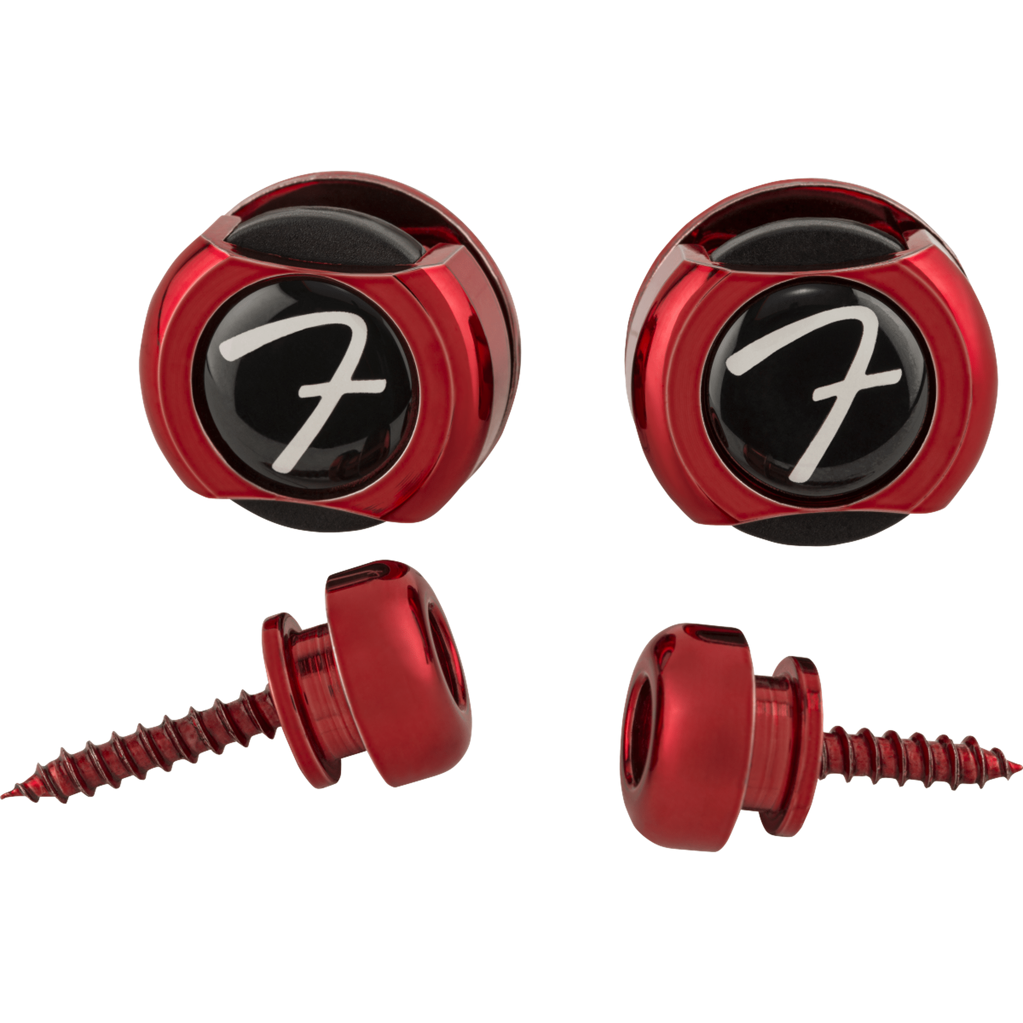 Fender Infinity Guitar Strap Locks - Premium Red Strap Locks for Electric & Acoustic Guitars - Secure & Durable for Live Performances & Studio Sessions