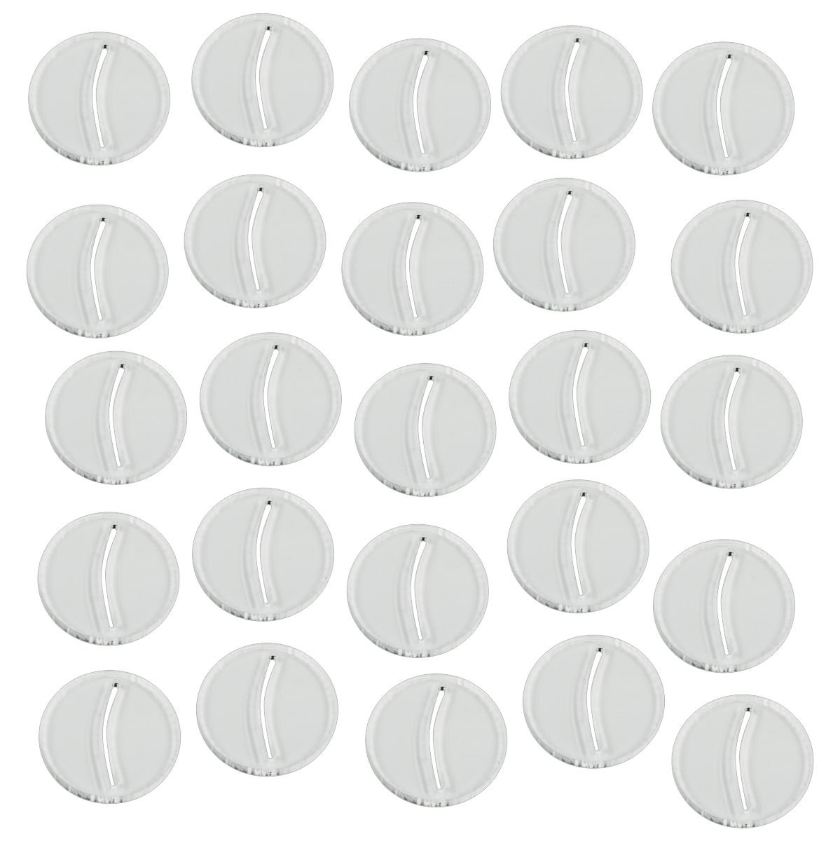 LITKO 3mm Clear Acrylic Miniature Bases - 25mm Slotted Paper Figure Holders for Dungeons & Dragons RPG | Perfect for Tabletop Gaming, Board Games & Collectible Card Displays