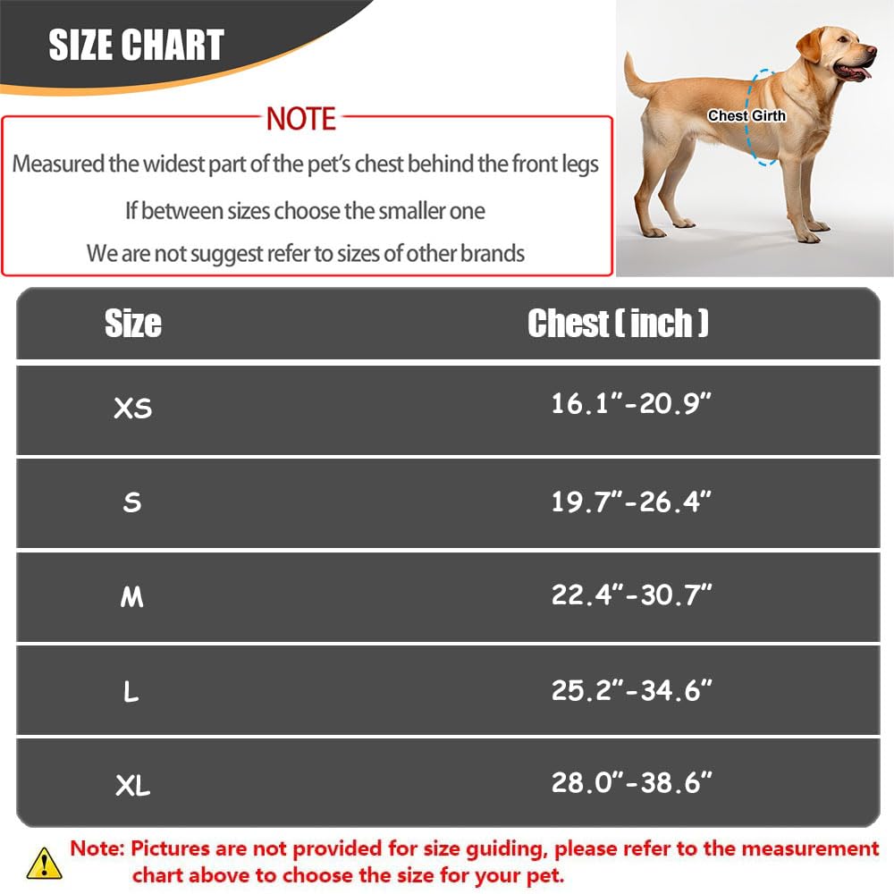 Service Dog Vest with 8 Patches - No-Pull Harness with Handle & Reflective Design | Customizable Name, Phone & Pattern | Easy Control for Small Medium Large Dogs | Perfect for Training, Therapy & Outdoor Activities
