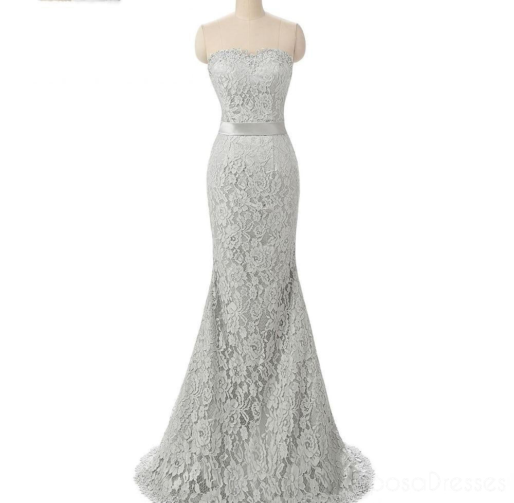 Off Shoulder Short Sleeve Lace Mermaid Long Evening Prom Dresses for Women - Elegant Formal Gown for Homecoming, Wedding, Party | Style 17242