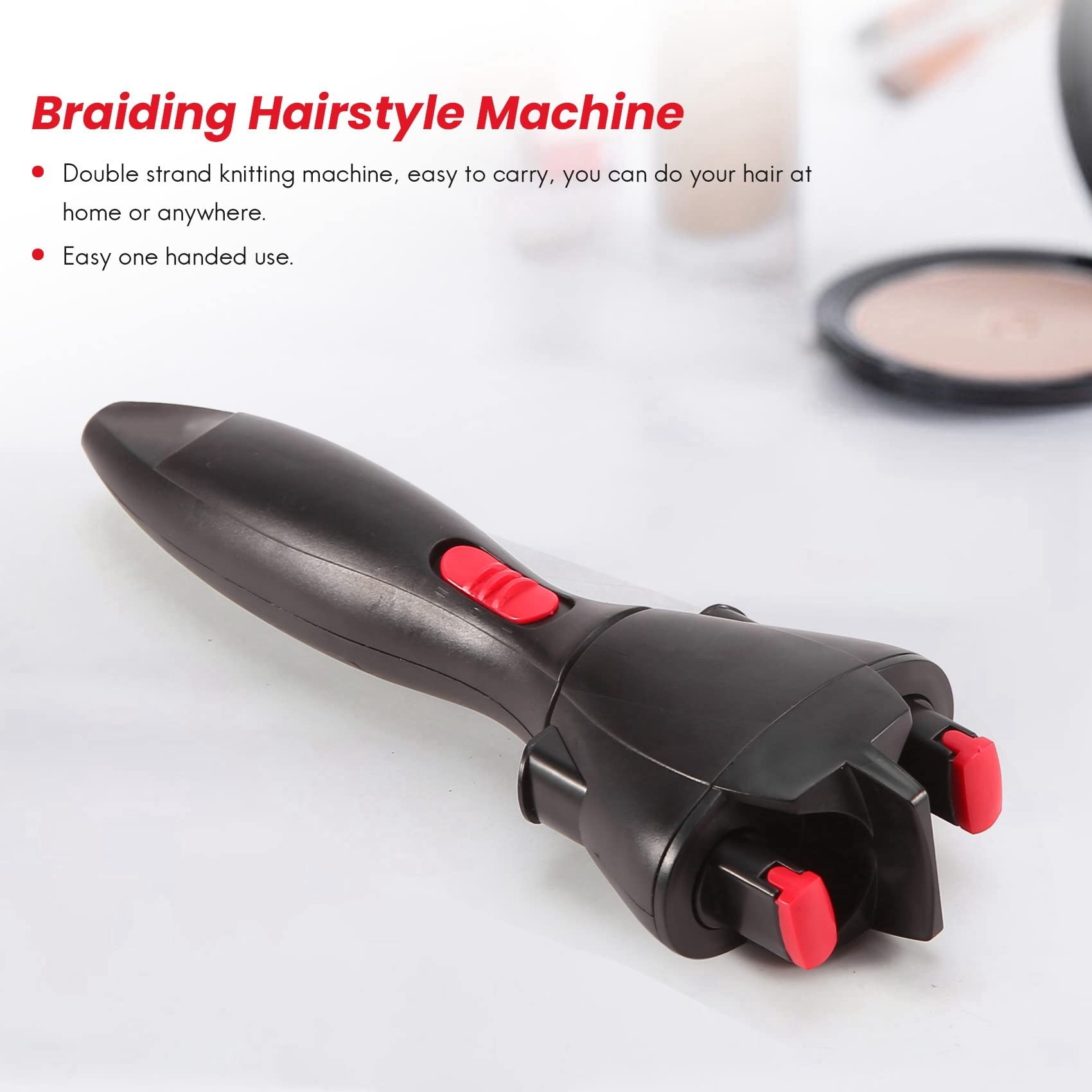 Automatic Electric Hair Braider Machine - Cordless Twist Knitting Device for DIY Hairstyles, Perfect for Home, Salon & Travel Use