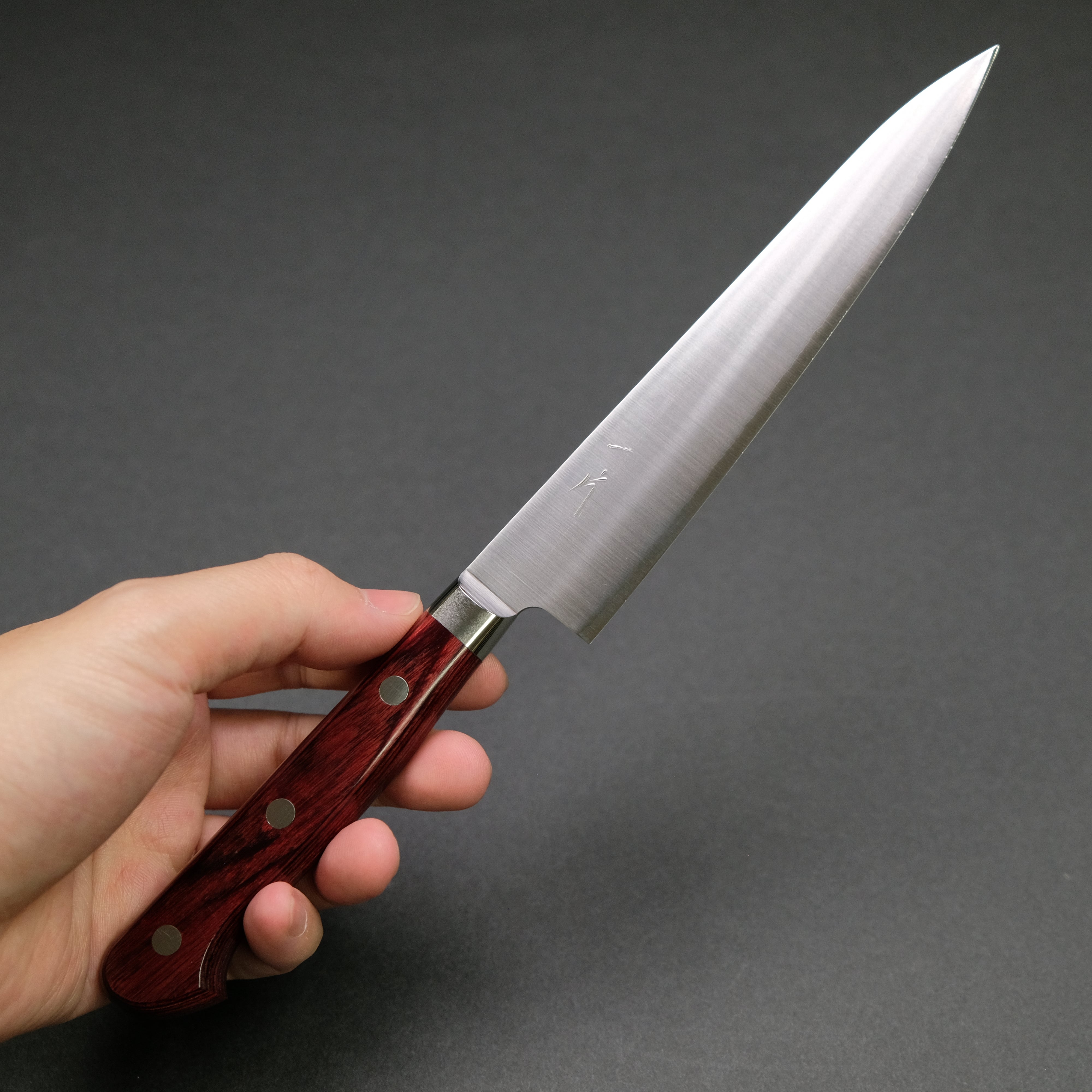 Hitohira TP Petty 150mm Japanese Kitchen Knife with Wine Pakka Handle - Precision Slicing for Fruits, Vegetables & Boneless Meat - Perfect for Home Chefs & Professional Kitchens
