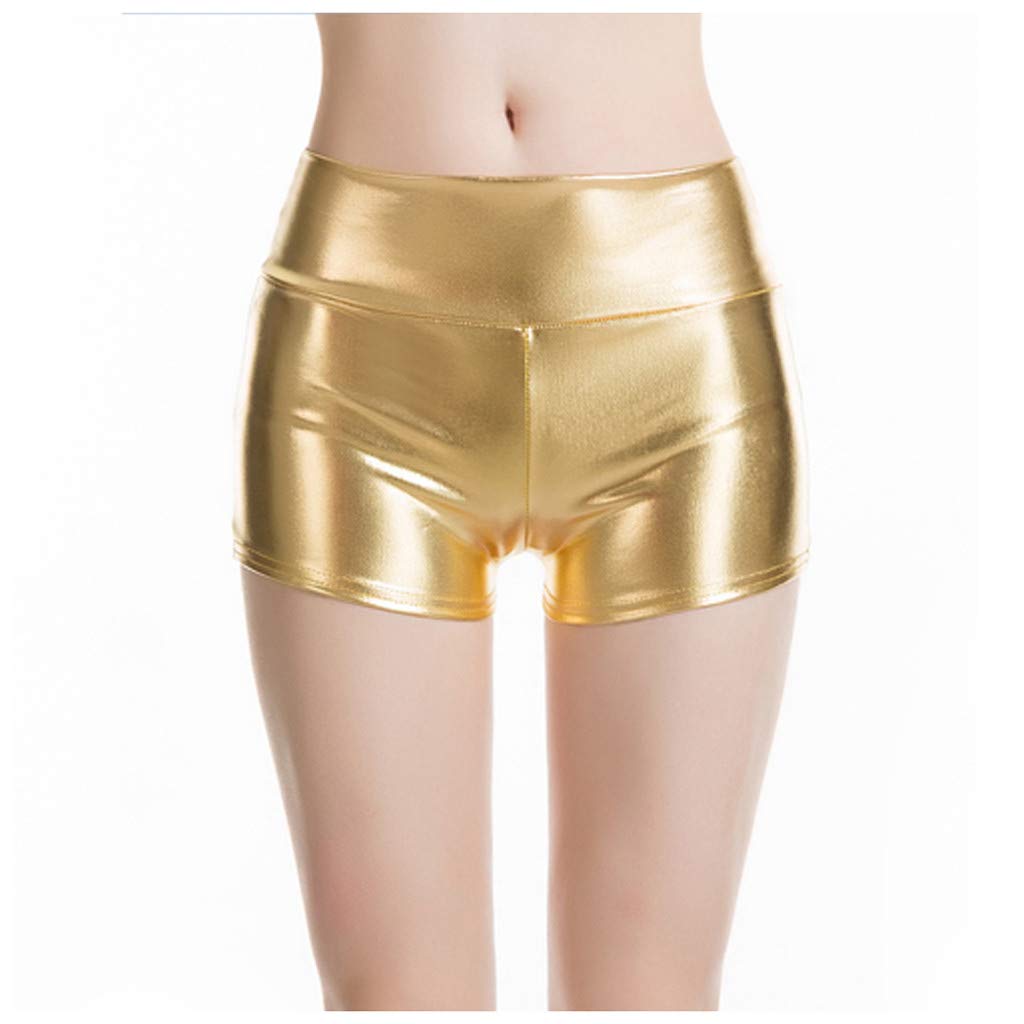 Sexy Women's Solid Faux Leather Lingerie Shorts - High Waisted Slim Fit Booty Shorts for Women, Tribal Print Panties | Perfect for Date Night, Lingerie Sets & Boudoir Photography