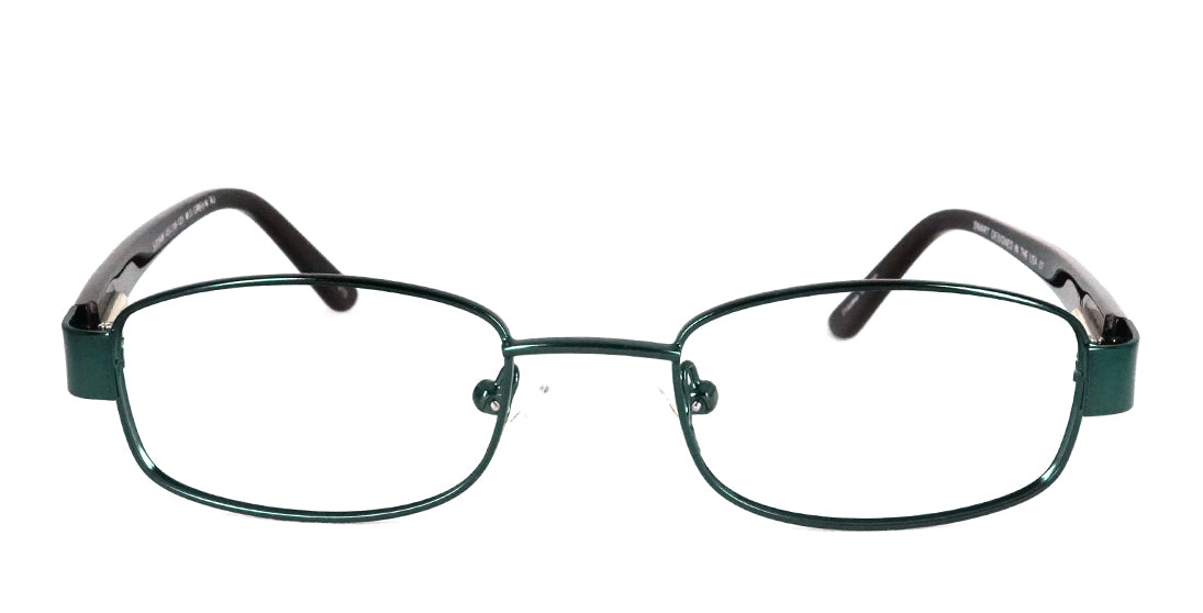 Kids Metal Eyeglasses S7254 - Green Frame for Boys & Girls | Durable, Lightweight & Stylish for School, Reading & Outdoor Activities