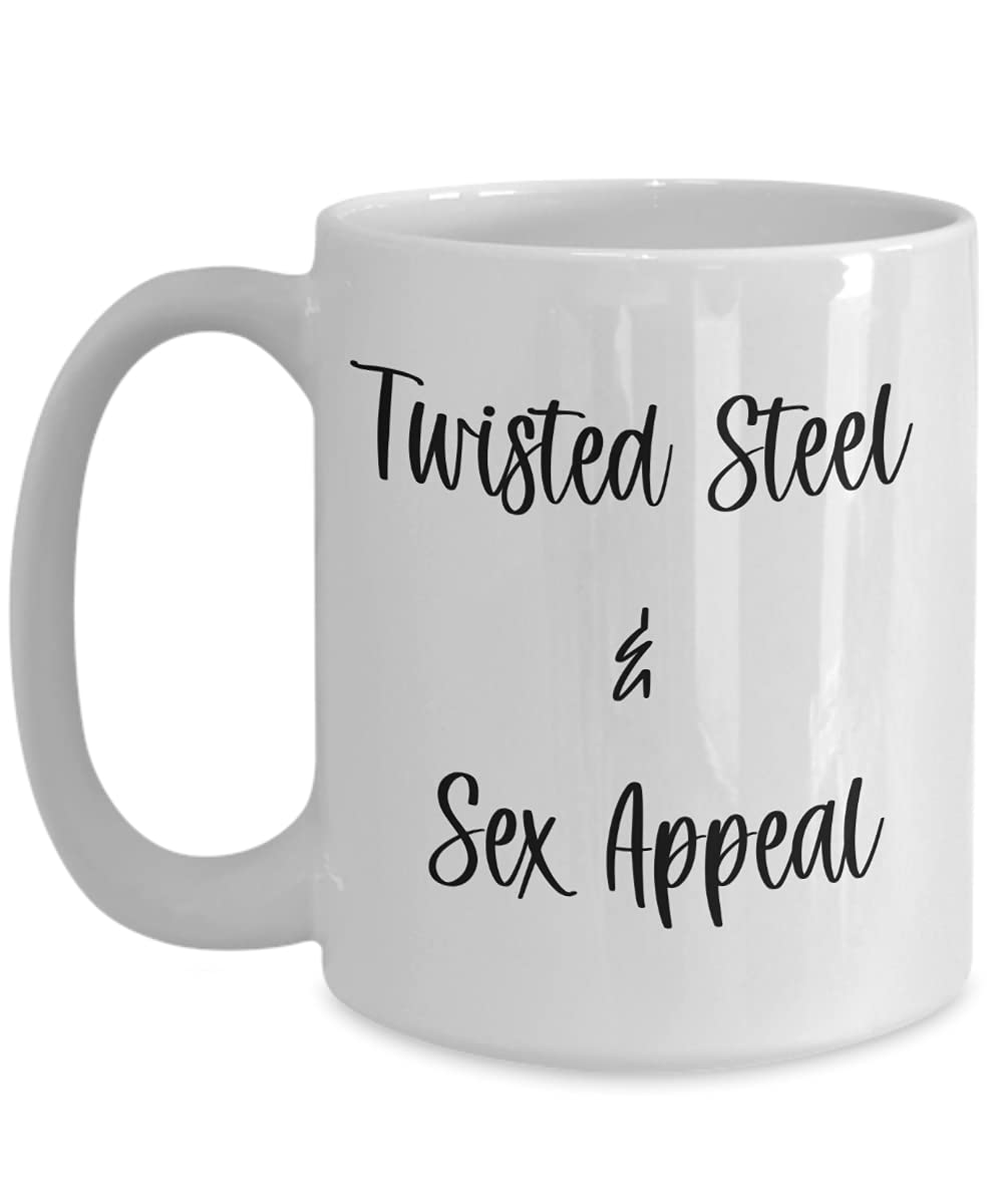Twisted Steel & Sex Appeal Coffee Mug - Funny Hot Body Design, Unique Gift for Friends - Perfect for Office, Home & Gag Gifts