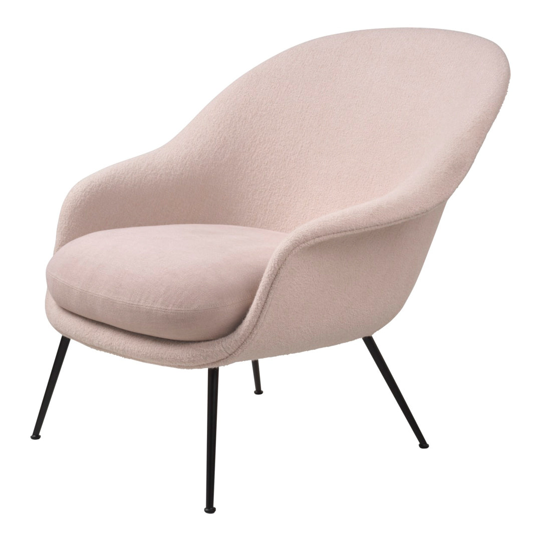 Bat Lounge Chair - Low Back Design with Conic Base - Perfect for Living Room, Patio, or Office Relaxation