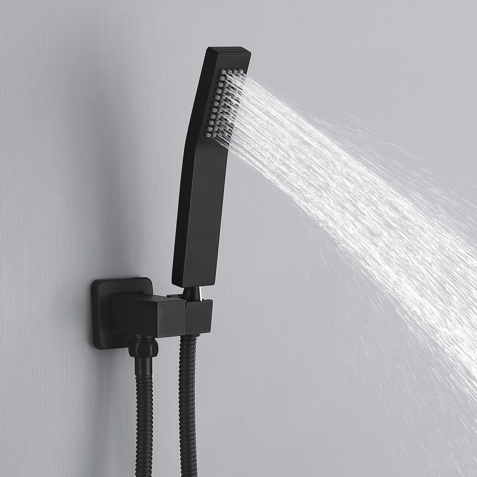 Premium Matte Black Bathtub Shower System - 8 Inch Rainfall Shower Head & Handheld Sprayer Combo for Luxurious Bathroom Upgrade | Perfect for Modern Homes & Spa-Like Experience