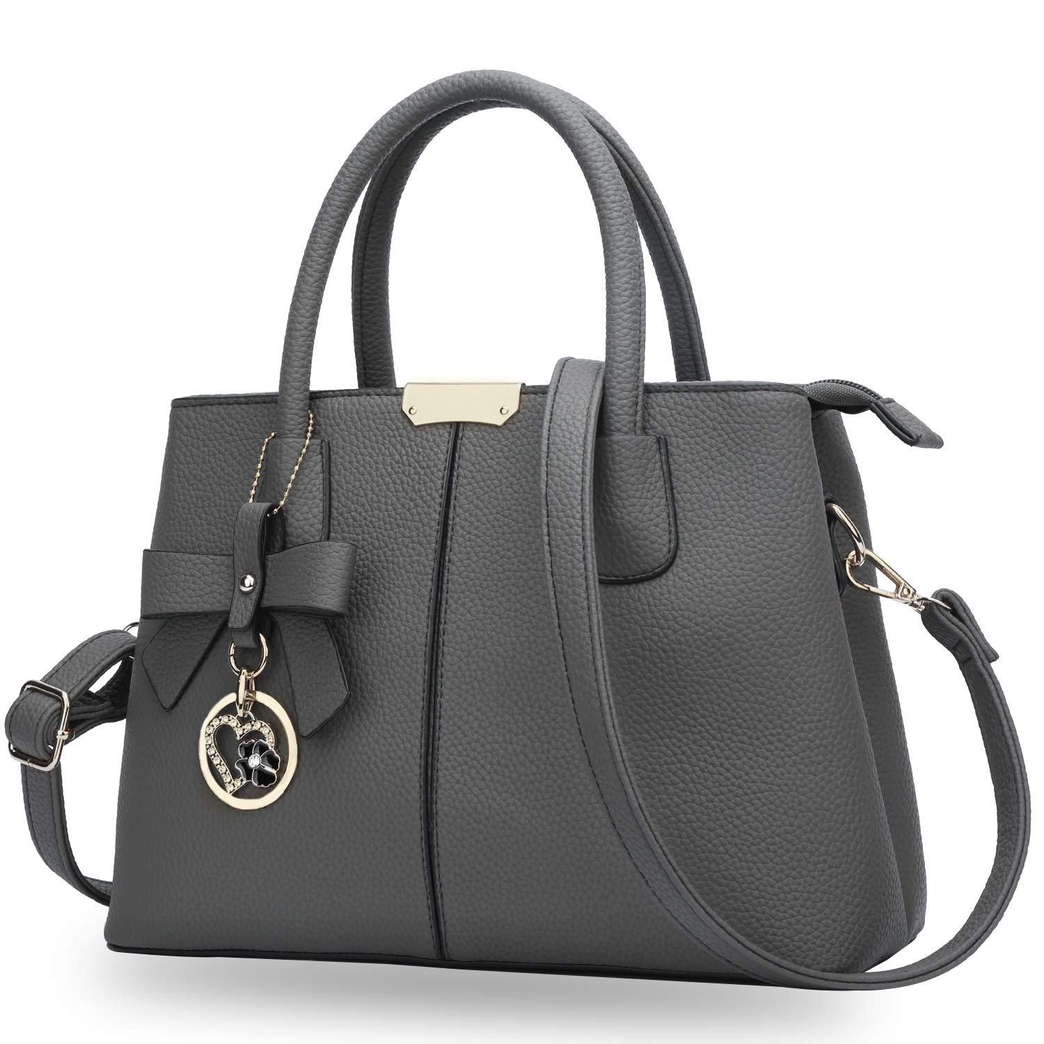 KKXIU Women's Leather Handbags - Top Handle Satchel Shoulder Bag & Crossbody Purse for Ladies | Perfect for Work, Travel, and Everyday Use