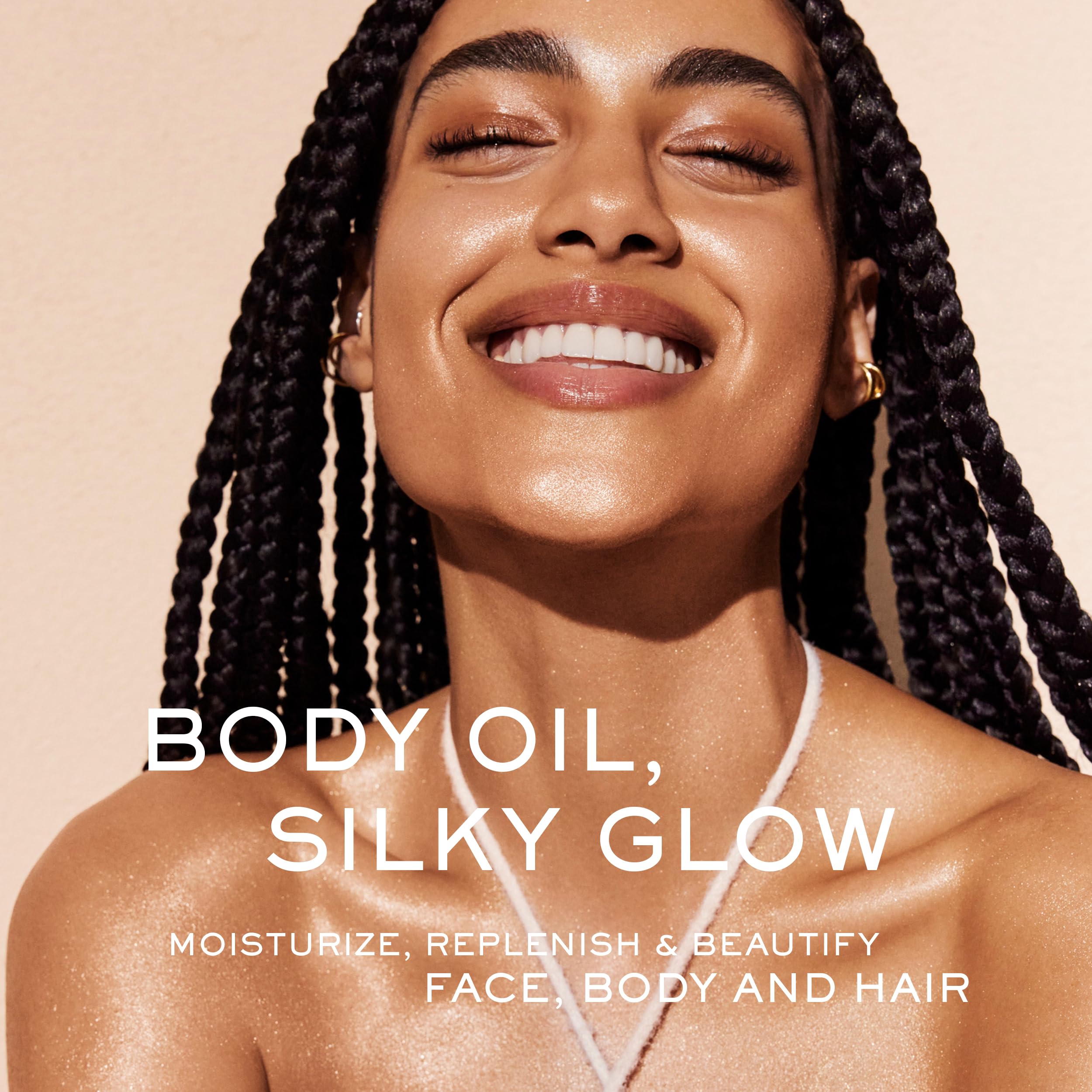 NUXE Huile Prodigieuse Shimmer Multi-Purpose Dry Oil - Face, Body & Hair Moisturizer with Golden Shimmer for Radiant Glow | Perfect for Date Night, Beach Vacation & Special Occasions