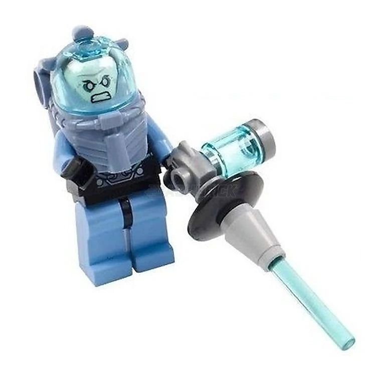 Original LEGO Minifigure Mr. Freeze from Batman II (2013 DC Comics) - Collectible Superhero Toy for Display & Play
