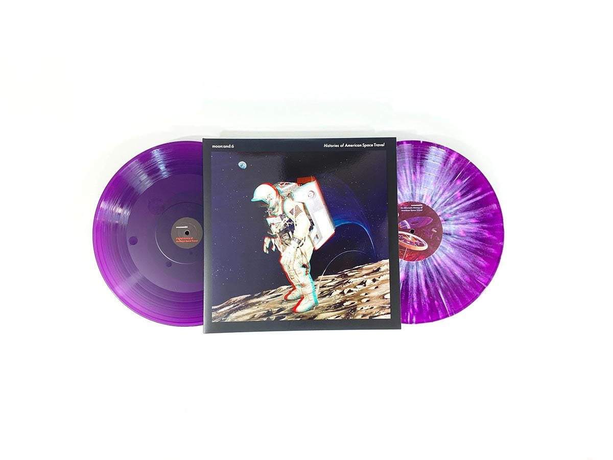 Moon & 6 Histories of American Space Travel - Deluxe Etching 2xLP Vinyl Record | NASA Space Exploration Music Collection | Perfect for Audiophiles & Space Enthusiasts