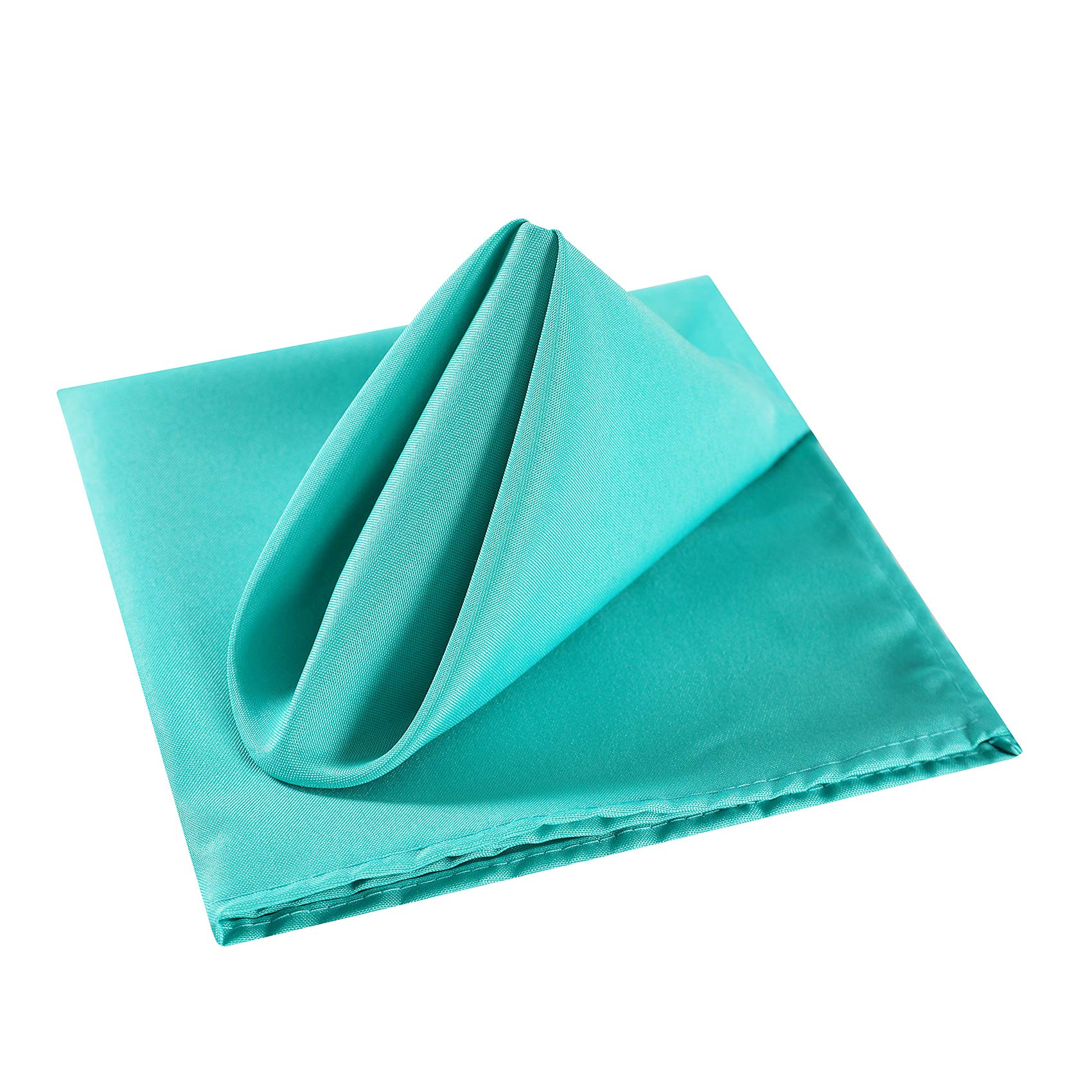 100PCS 20x20 Inch Soft Polyester Cloth Napkins - Washable Dinner Napkins for Wedding, Party, Banquet & Everyday Dining (Turquoise) | Elegant Table Setting & Home Decor Accessories