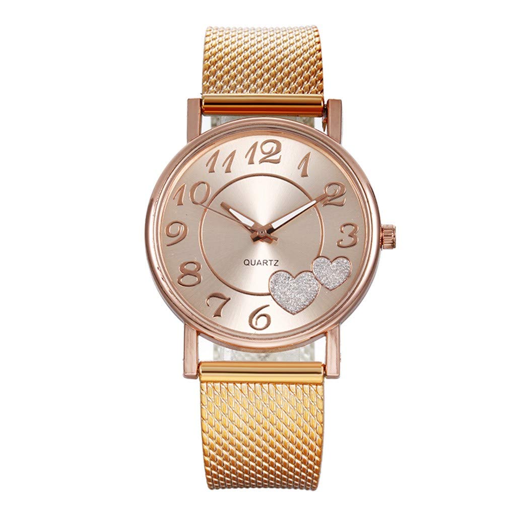 Elegant Diamond Women's Watch - Rose Gold Analog Quartz Dress Watch with Shining Crystals, Fashion Bracelet Wristwatch for Women - Perfect Valentine's Day Gift, Anniversary Present & Special Occasions