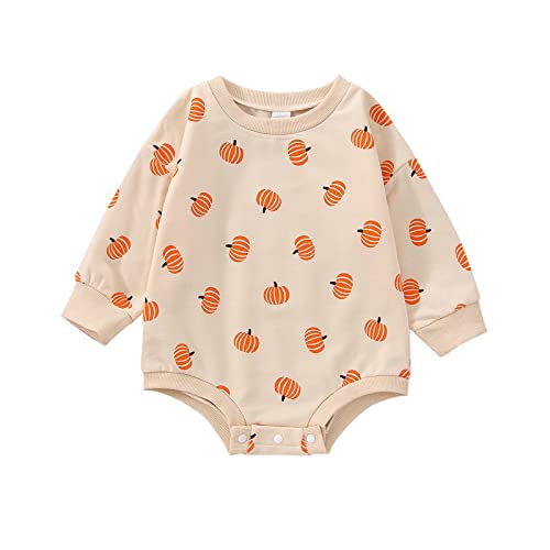 Romper Beige Cute Pumpkin