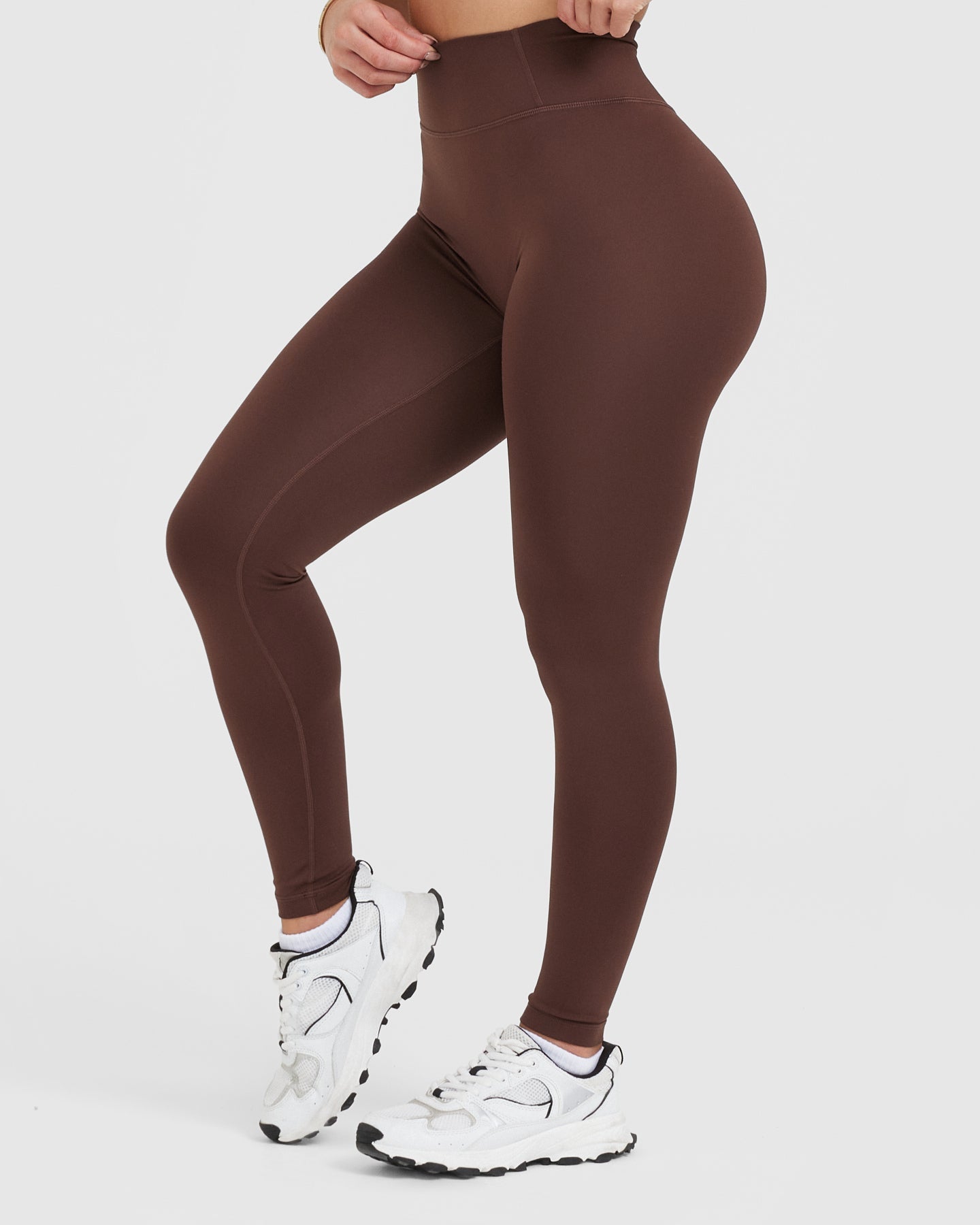Timeless High Waisted Leggings for Women - Comfortable & Stretchy Yoga Pants in Espresso Brown | Perfect for Yoga, Workouts & Everyday Wear