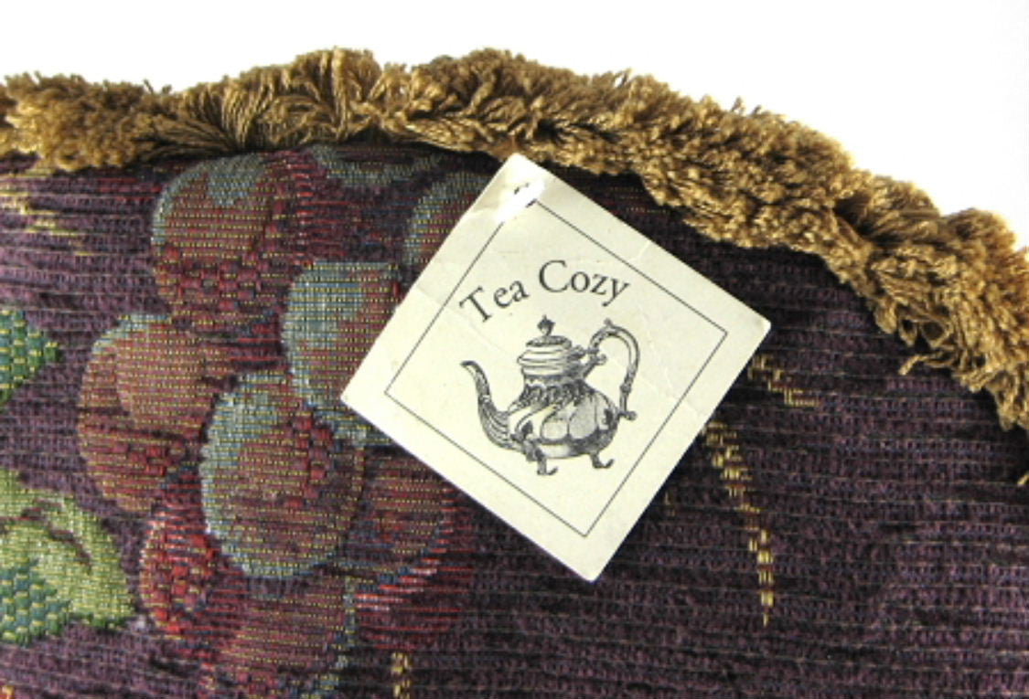 Purple Tea Cozy with Padded Tapestry - Grape & Brown Sugar Design - Perfect for Tea Parties & Cozy Kitchen Decor