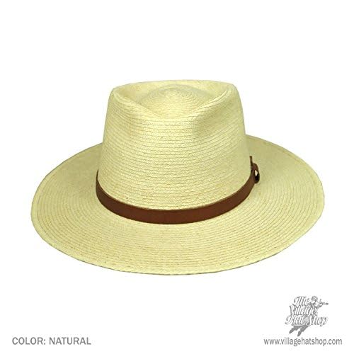 Stylish Guatemalan Palm Leaf Straw Fedora Hat - Handwoven Tear Drop Design for Men & Women - Perfect for Beach, Summer Outfits & Outdoor Adventures