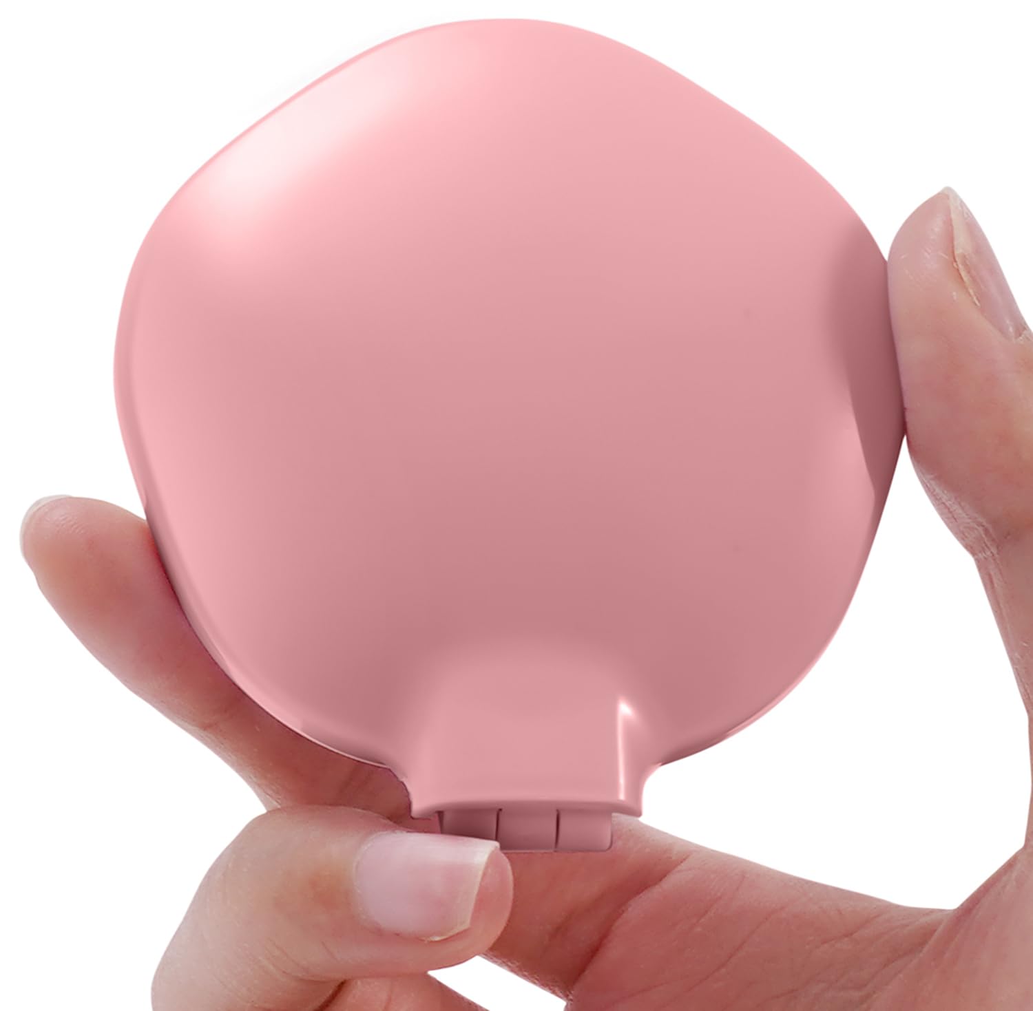 Portable Travel Hair Brush Set with Mirror - Compact Mini Hairbrush for Purse, Handbag & On-the-Go Styling (Pink) | Perfect for Travel, Office & Quick Touch-Ups