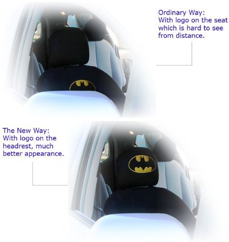 Universal Interchangeable Car Seat Headrest Covers - Breathable & Washable 2-Pack for Cars, Vans, Trucks - Perfect for Road Trips, Commuting & Family Travel