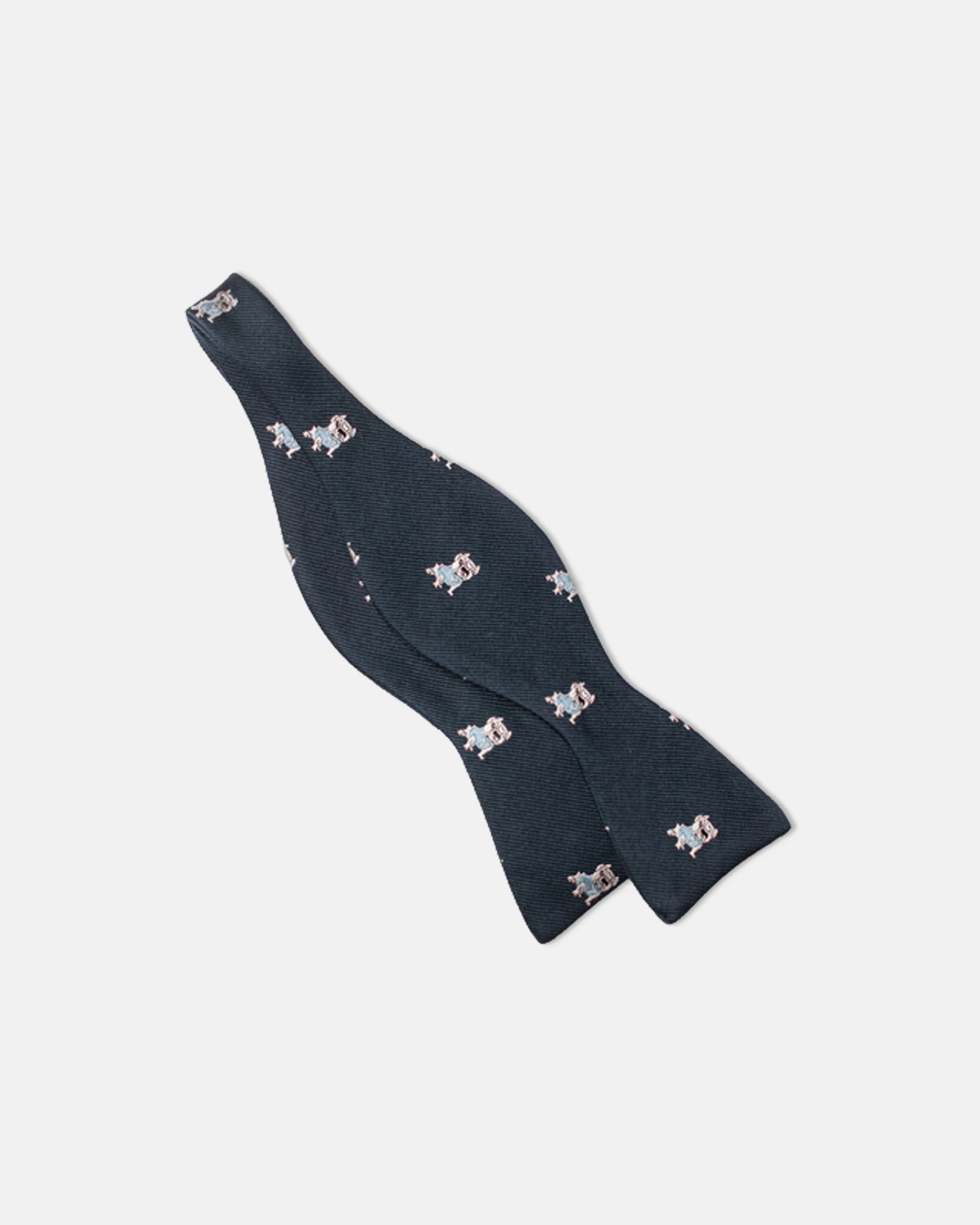Yale Bulldog Emblematic Bow Tie - Stylish Preppy Accessory for Men, Graduation Gifts & Formal Events