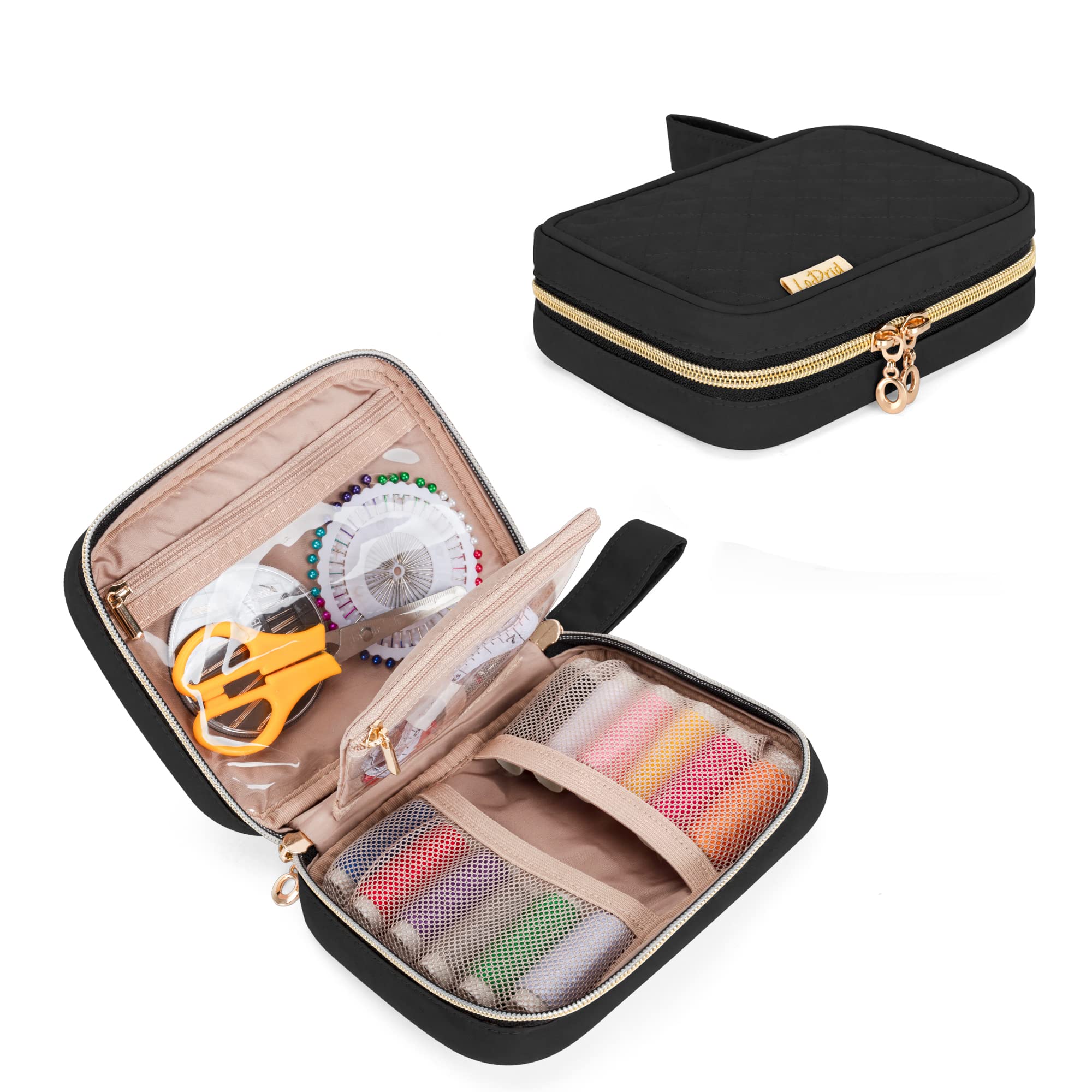 DIY Sewing Kit with 12 Thread Colors - Portable Repair Tools for Travel & Home