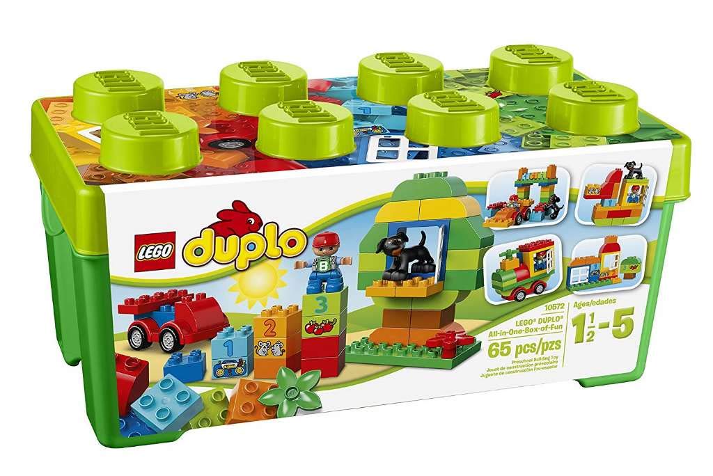 LEGO DUPLO All-in-One Fun Building Kit (65 Pieces) - Creative Construction Toy for Toddlers & Preschoolers with Large Bricks - Perfect for Early Learning, Imaginative Play & Family Bonding Time
