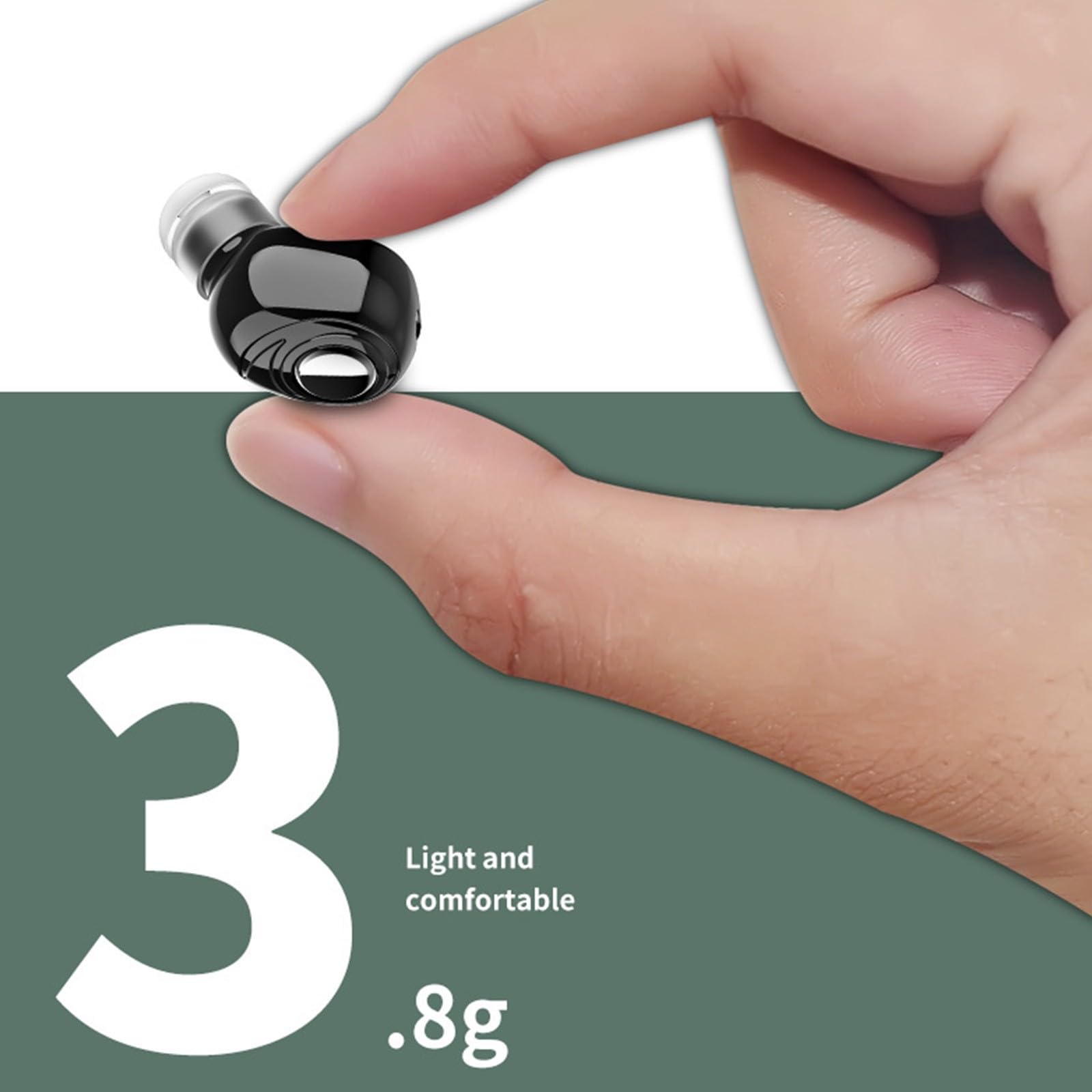 Premium Active Noise Cancelling Wireless Earbuds Bluetooth 5.0 - True Wireless in-Ear Headphones with ENC, IPX5 Waterproof, 30H Playtime for Work, Sleep, Sports & Travel (Black) - Perfect for Commuting, Gym Workouts and Relaxation