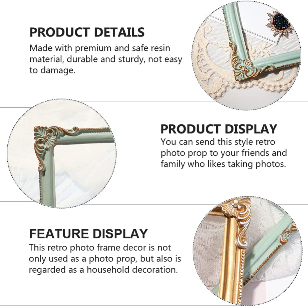 Angoily 2-Pack European Style Selfie Picture Frames - 11cm Wall & Tabletop Photo Display for Home Decor, Living Room, Bedroom, and Office