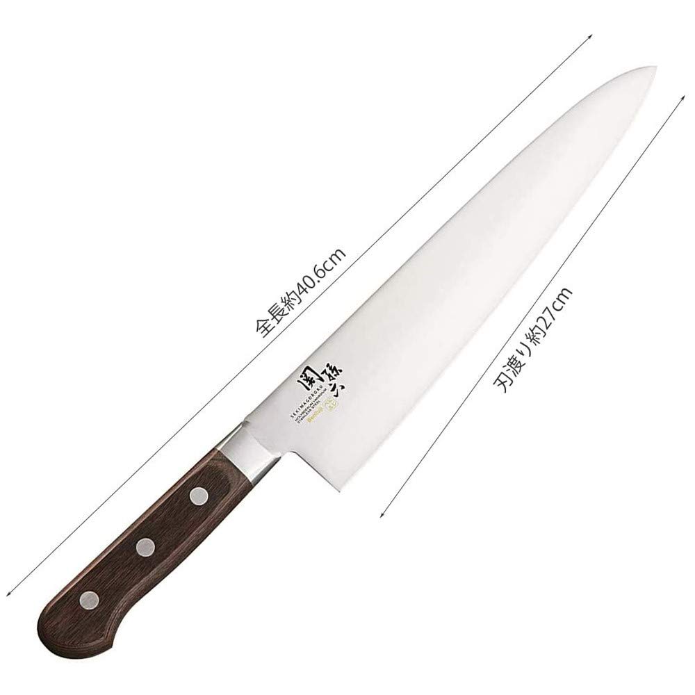 Premium Gyuto Chef Knife 270mm - High Carbon Stainless Steel Blade, Ergonomic Handle - Perfect for Sushi, Meat Slicing & Professional Cooking - Kai Magoroku AB-5443 Japanese Kitchen Knife