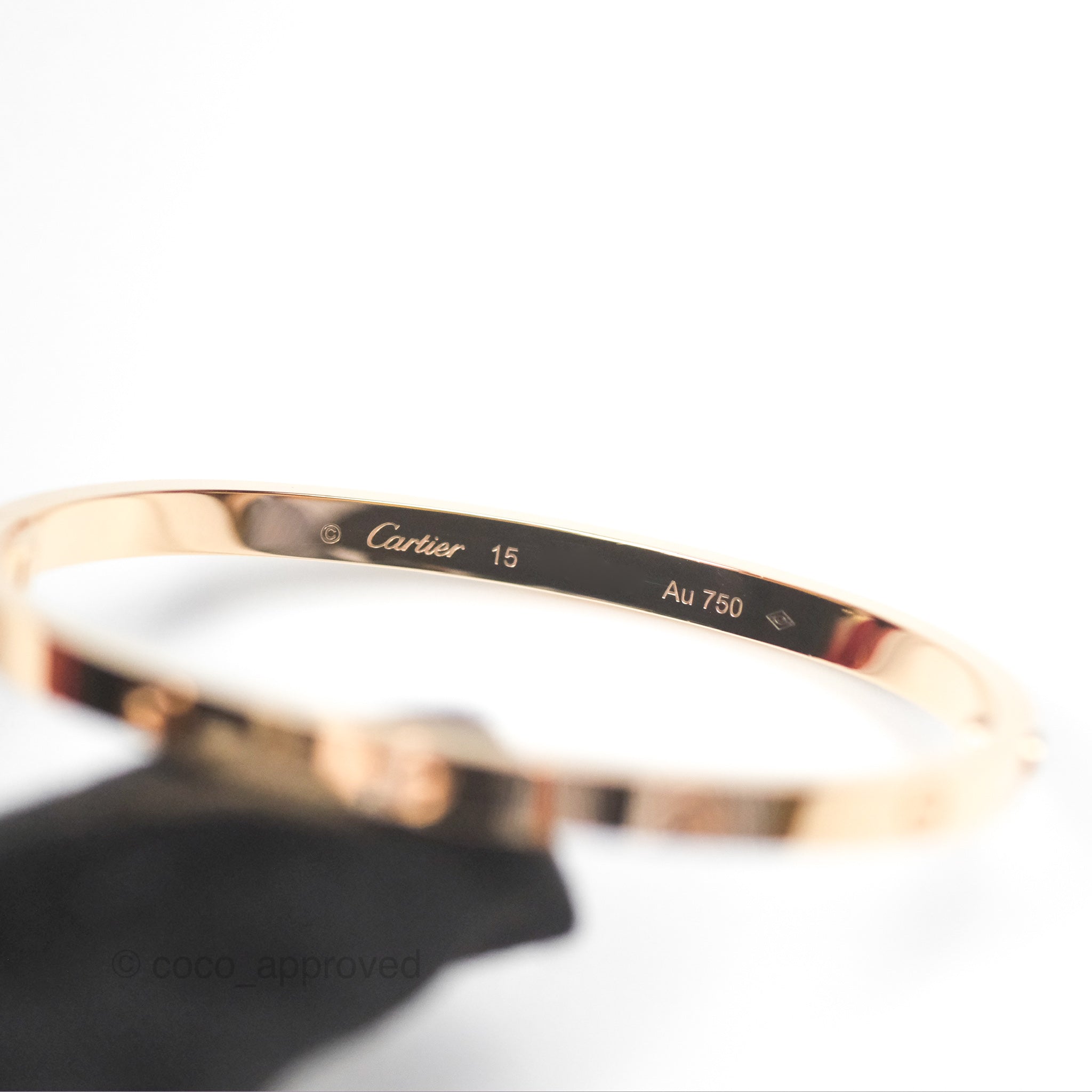 Cartier Small Love Bracelet in 18K Rose Gold - Size 15 | Luxury Jewelry for Women, Perfect for Anniversary Gifts & Special Occasions