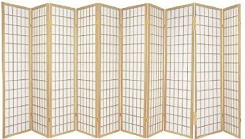 10 Panel Room Divider Screen - Black Square Design Folding Partition for Home, Office & Event Spaces - Privacy Screen & Room Separator for Bedroom, Living Room & Commercial Use