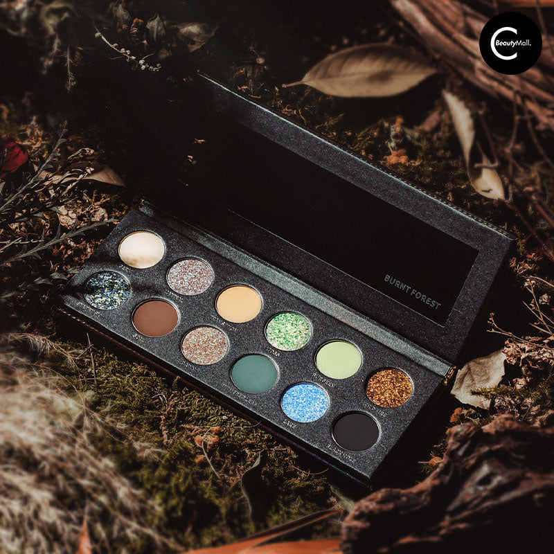 KRYPTEIN COSMETICS Hidden Realm BURNT FOREST Eyeshadow Palette - 18 Matte & Shimmer Shades, Vegan & Cruelty-Free Makeup - Perfect for Smokey Eyes & Night Out Looks
