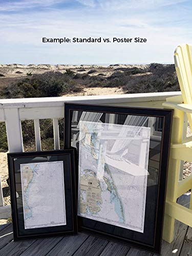 Handmade Framed Nautical Map of Buzzards Bay Massachusetts - Premium Wall Art Decor for Coastal Homes, Offices & Beach Houses | USA Made Marine Chart Poster