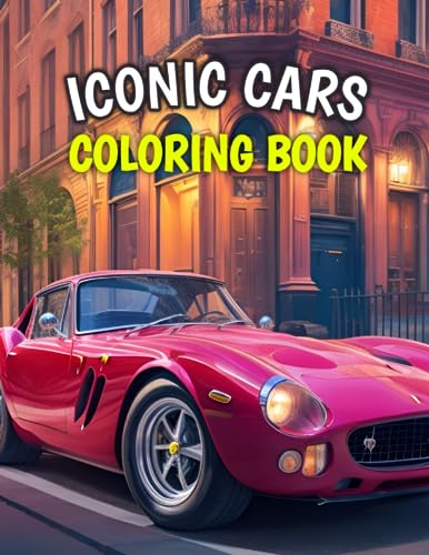 Italian Luxury Cars Coloring Book for Adults - 50 Iconic Italian Car Designs for Relaxation & Stress Relief | Perfect Gift for Car Lovers & Automotive Enthusiasts | Great for Meditation, Art Therapy & Creative Hobbies
