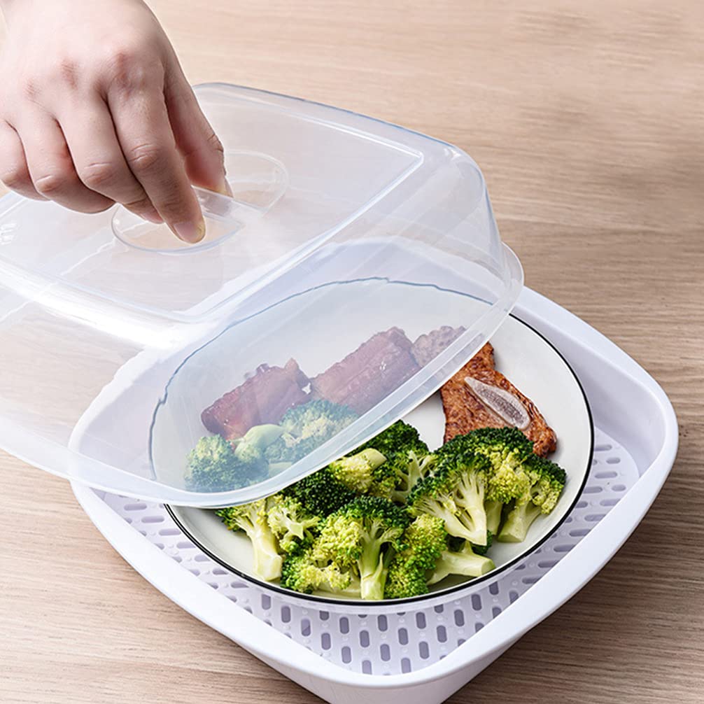 Operitacx Microwave Steamer Basket - Mini Vegetable & Fish Steamer for Cooking, Dishwasher & Freezer Safe - Perfect for Bao Buns, Dumplings, and Healthy Meal Prep