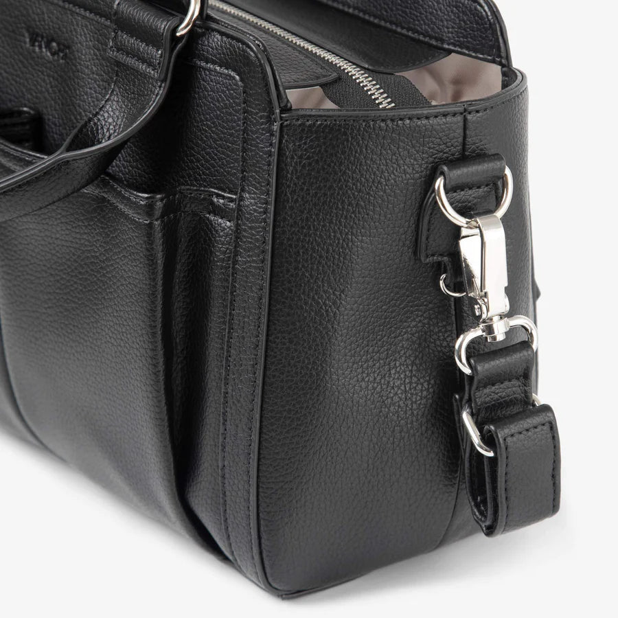 Vanchi Amelia Convertible Diaper Bag & Stroller Organizer - Black | Perfect for Baby Essentials, Travel & On-the-Go Parents