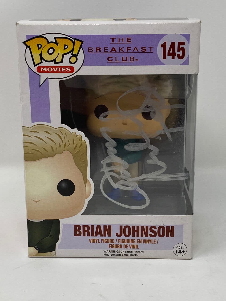 Anthony Michael Hall Autographed Brian Johnson The Breakfast Club Funko Pop Vinyl Figure with BAS COA - 80s Movie Collectible for Fans & Display