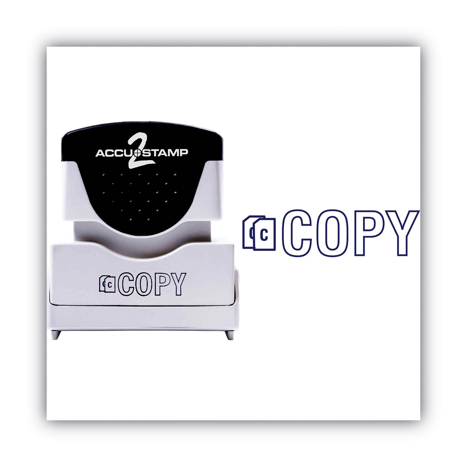 ACCUSTAMP2® Pre-Inked Shutter Stamp - Blue COPY Size (1.63