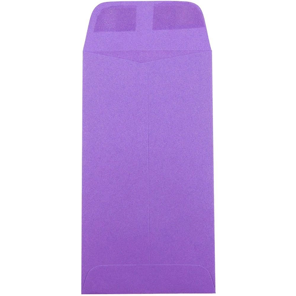 Violet Recycled Coin Envelopes 3.5x6.5 - Bulk 250 for Business & Gifting