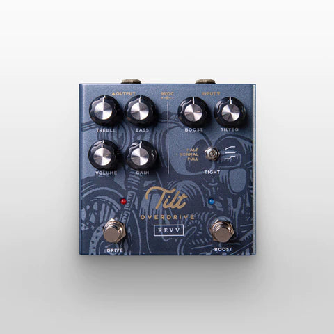 REVV Tilt Overdrive Shawn Tubbs Signature Guitar Effects Pedal - Premium Overdrive for Electric Guitar, Bass & Studio Recording - Perfect for Blues, Rock & Metal Performances