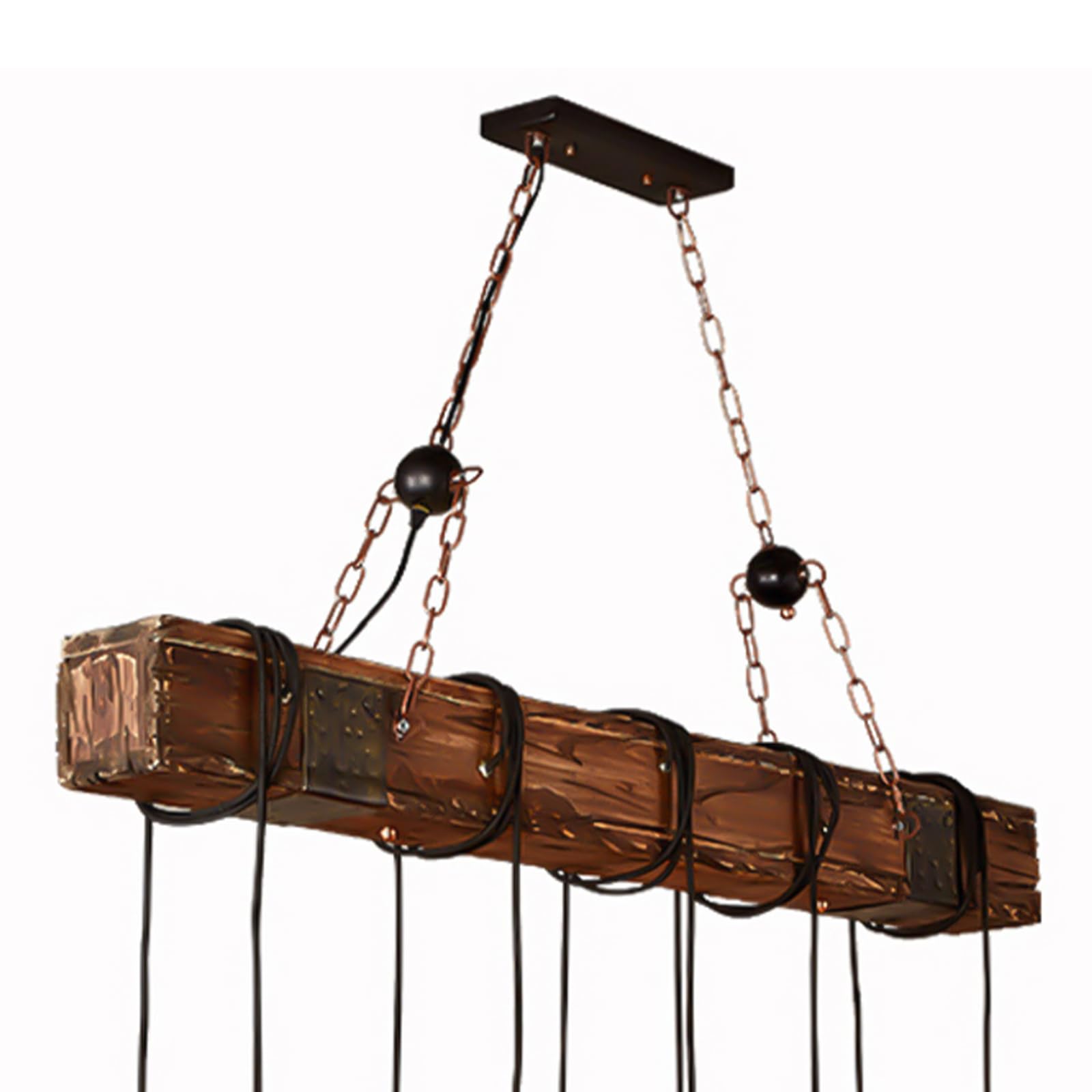 TFCFL Vintage Industrial Pendant Light - Retro Ceiling Fixture & Farmhouse Chandelier for Dining Room, Kitchen Island, Bar and Cafe Lighting | Durable Metal Cage Design with Edison Bulb Compatibility