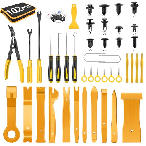 102Pcs Clips+ Remover Yellow