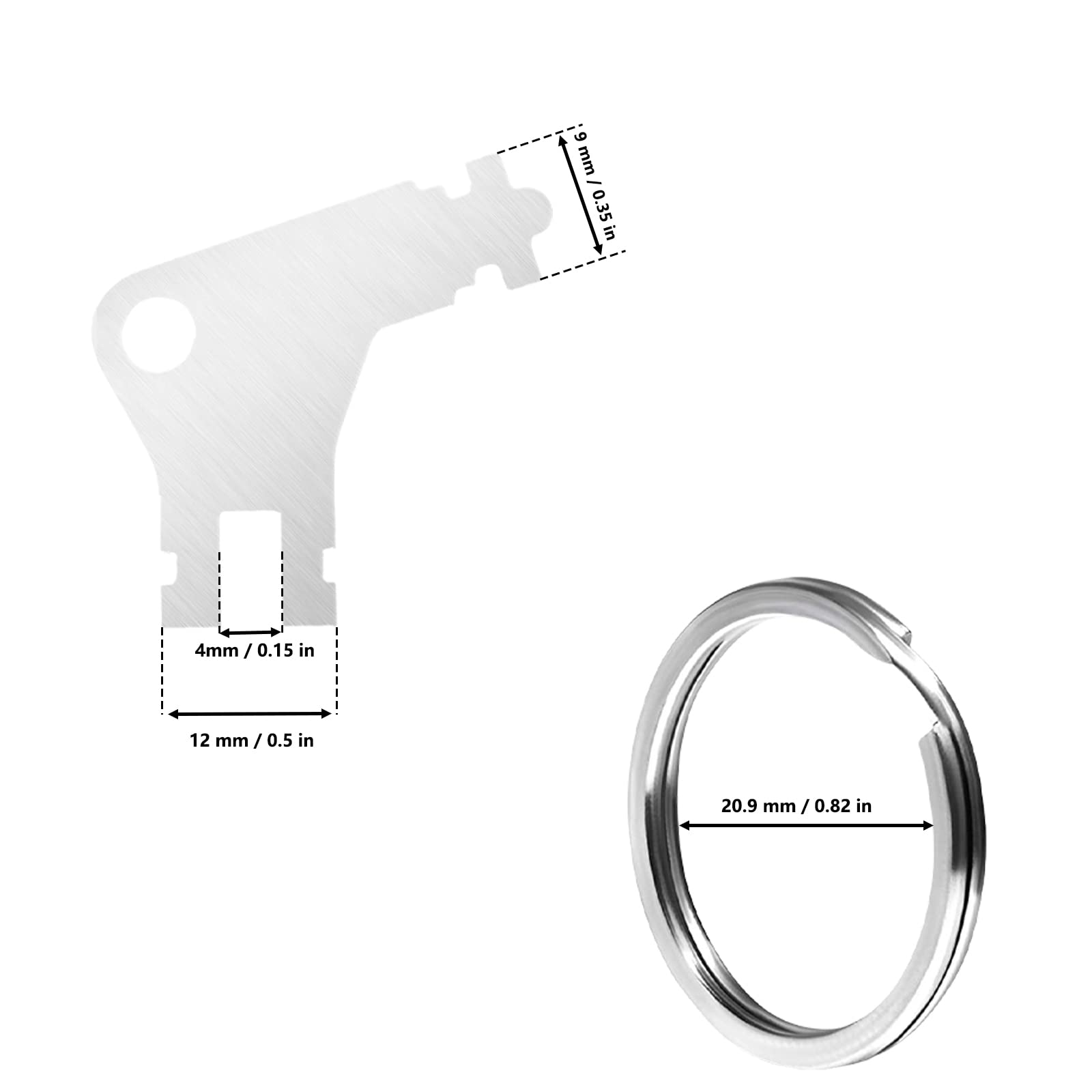 12-Pack Universal Paper Towel Dispenser Replacement Keys - Compatible with Georgia Pacific Toilet Paper Dispensers & Most Standard Models - Perfect for Restrooms, Offices, Schools, and Public Facilities