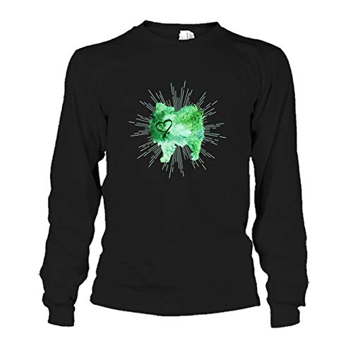 Pomeranian Heart Print Shirt - Cute Dog Lover T-Shirt & Long Sleeve Top for Women & Men | Casual Wear, Pet Owner Gifts, Dog Themed Outfits