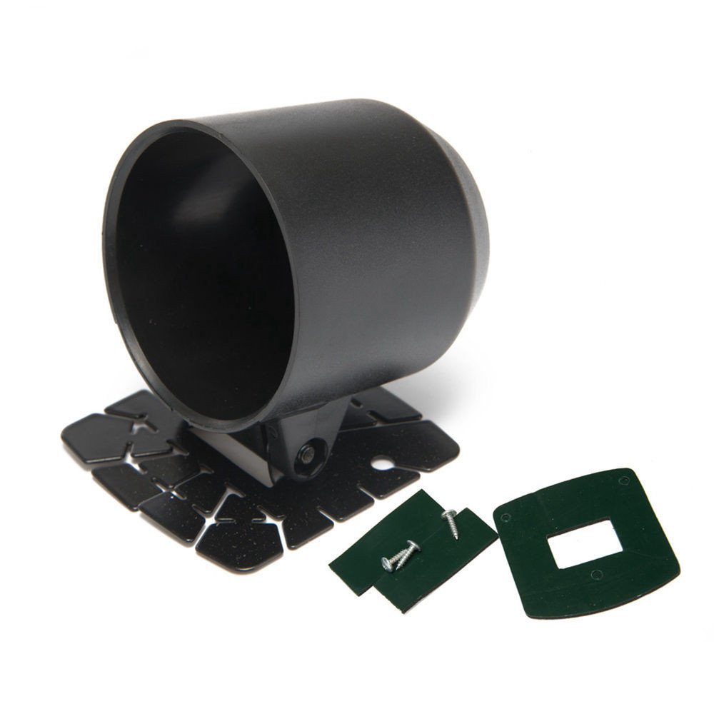 TK-CV52-BK Universal 2 Inch Black Heavy Duty Plastic Single Gauge Pod - Speedometer & Meter Mount Holder for Cars, Trucks, Motorcycles & Boats - Perfect for Custom Dashboard Installations