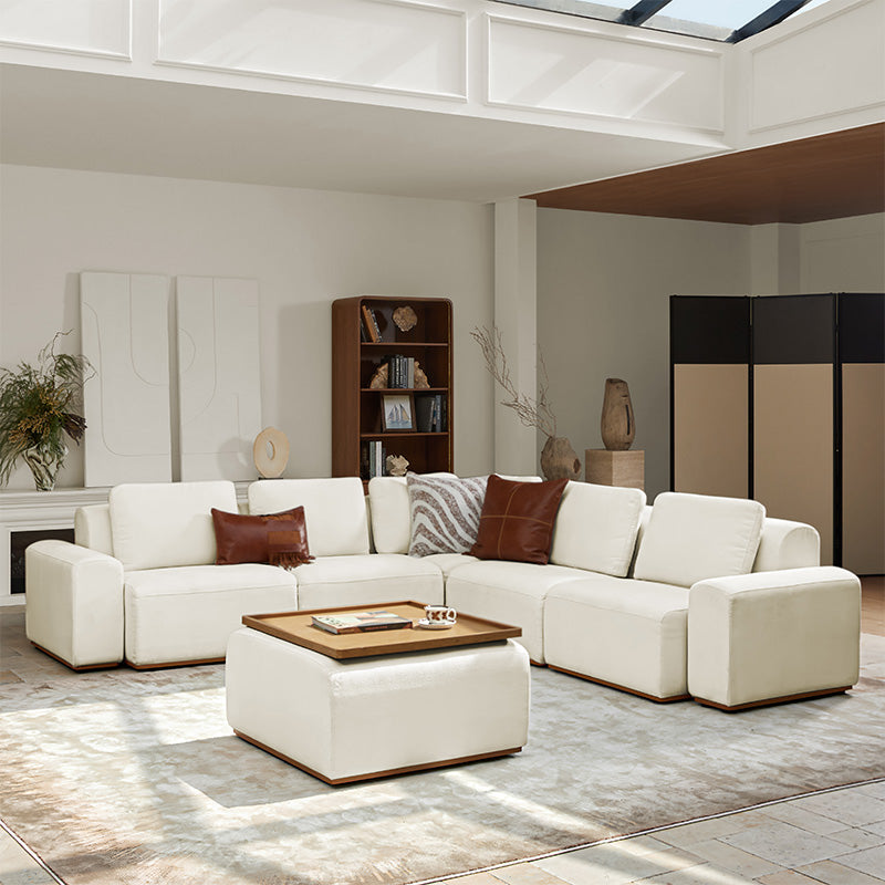 Premium Terra Cloud Sofa with Built-in Table - Modern Comfort for Living Room, Lounge & Outdoor Relaxation