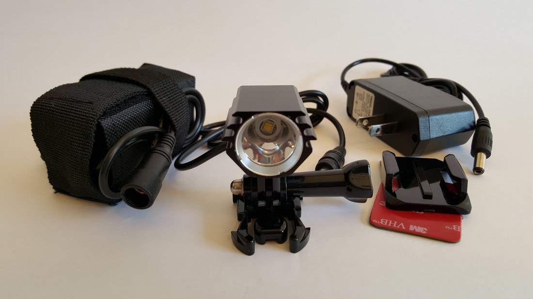 Thumper Jockey Helmet Light 1000 Lumen with Battery Pack, Helmet Mount & USB Charger - High Visibility Safety Light for Night Riding, Horseback Riding & Outdoor Adventures