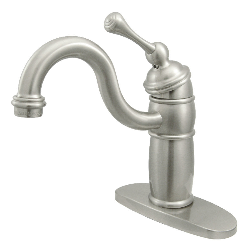 Kingston Brass KB1480BL Vintage Single Handle Monoblock Bar Faucet - Classic Design for Kitchen, Wet Bar & Outdoor Use