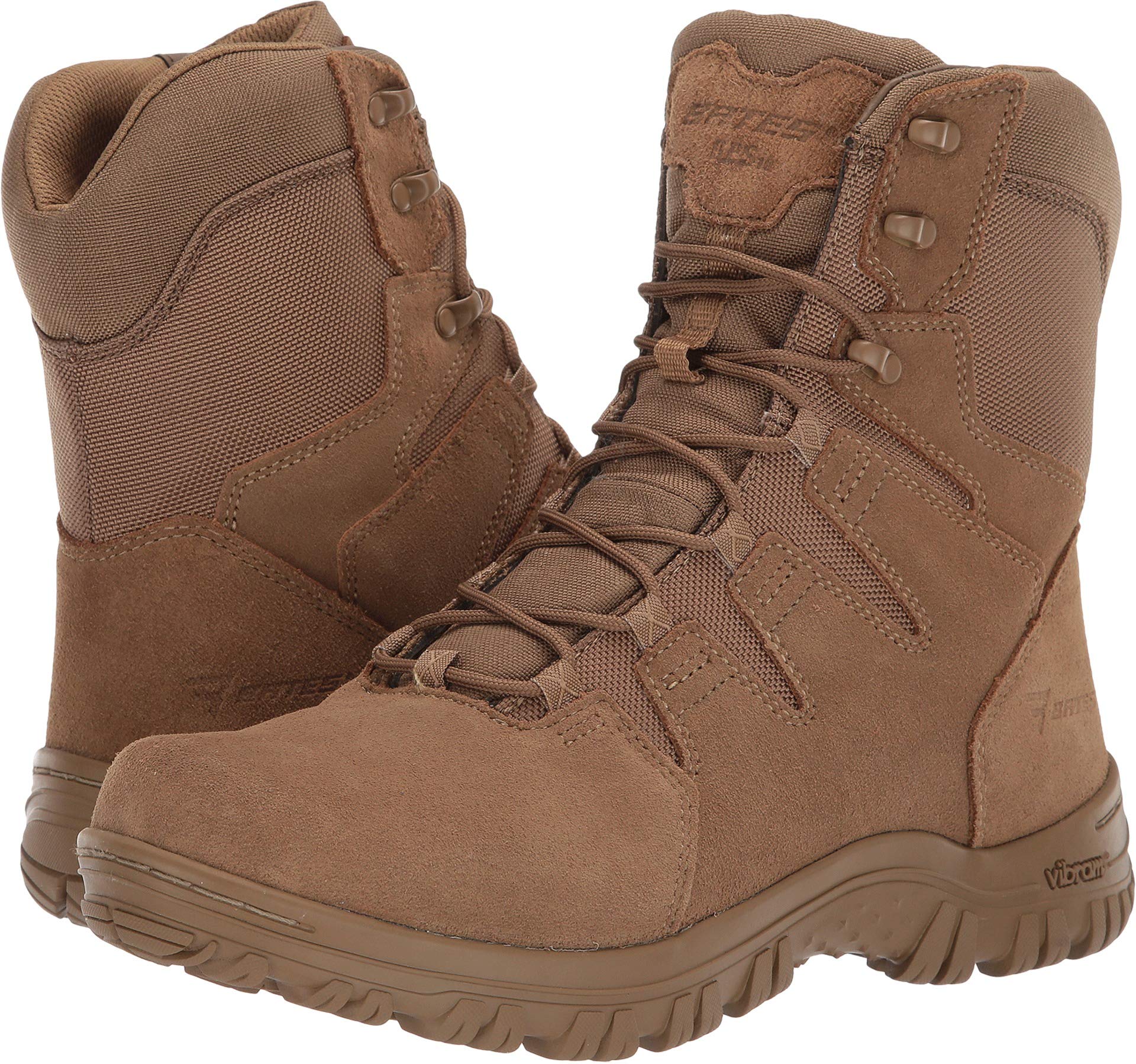 Bates Men's 8 Inch Maneuver Hot Weather Tactical Boots - Lightweight & Breathable for Outdoor Work, Hiking & Military Use