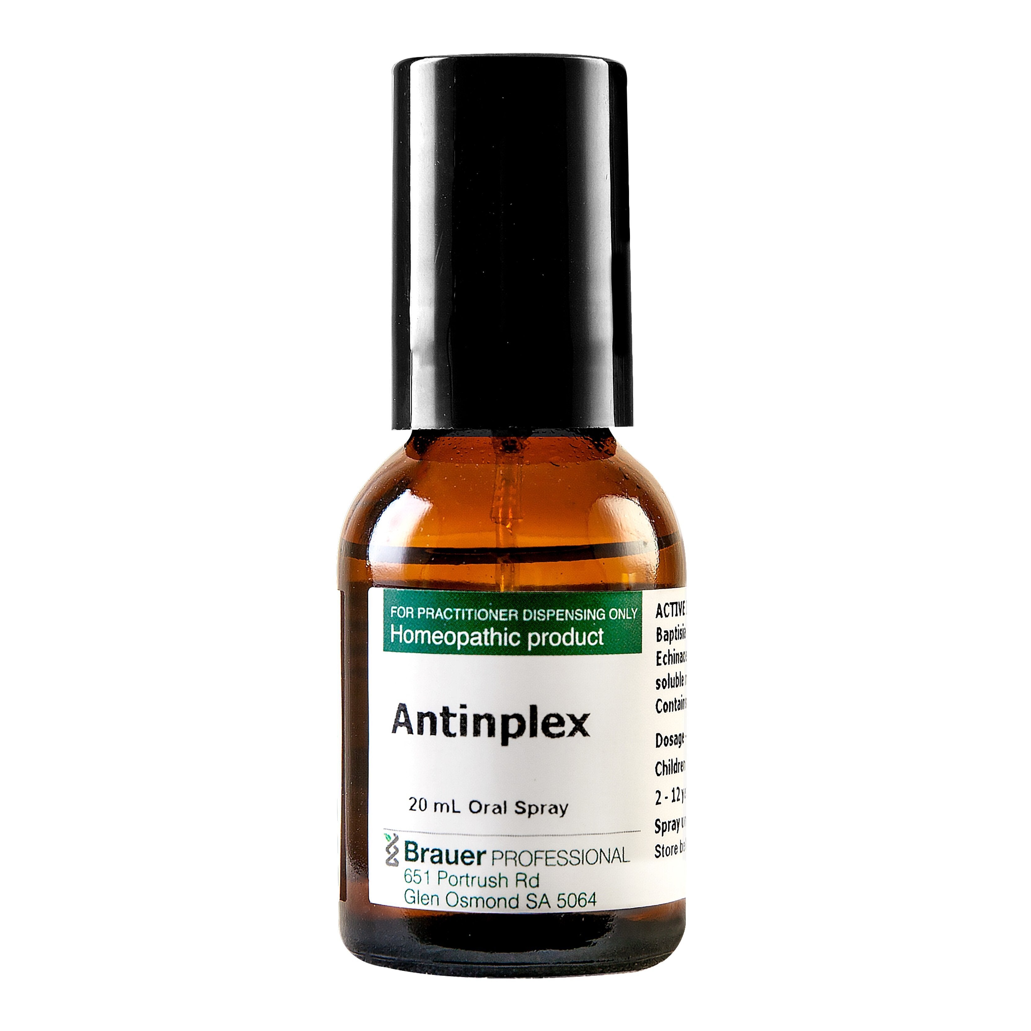 Brauer Professional Anitplex Oral Spray for Immune Support - Natural Herbal Remedy for Cold & Flu Relief - Perfect for Travel, Work & Home Use